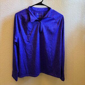 Womens Ideology 1/4 zip pullover, size large - purple